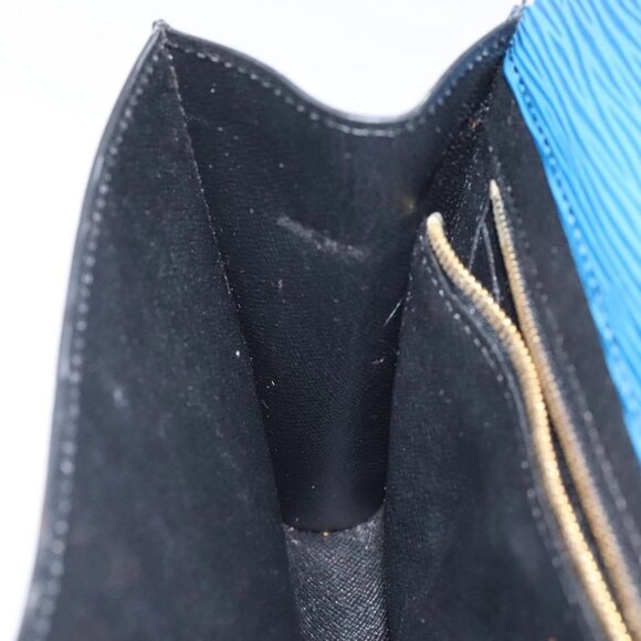 LOUIS VUITTON Epi Art Deco Clutch Bag Blue - Picture 15 of 16